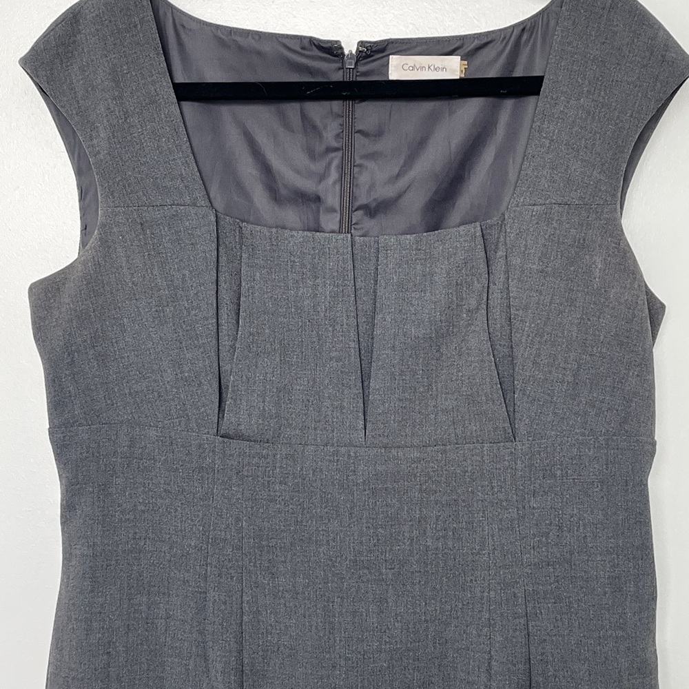 Calvin Klein Charcoal Zip-Back Dress